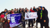 صعود دانشجویان پردیس خواهران دانشگاه کاشان به قله ۲۷۵۰ متری صفه اصفهان