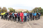 حضور اعضای هیات دوچرخه سواری شهرستان کاشان در دانشگاه کاشان به مناسبت هفته تربیت بدنی