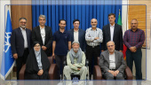 حضور هنرمند جانباز حسین نوری و همسرش دکتر نادیا مفتونی در دانشگاه کاشان