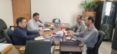 نشست مشترک رئیس دانشکده منابع طبیعی و علوم زمین دانشگاه و رئیس اداره جهاد کشاورزی شهرستان کاشان