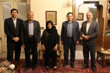 حضور در منزل خیرین دانشگاه کاشان خانواده های تفضلی و جمالی